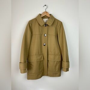 Maje Short Khaki Trench Jacket
